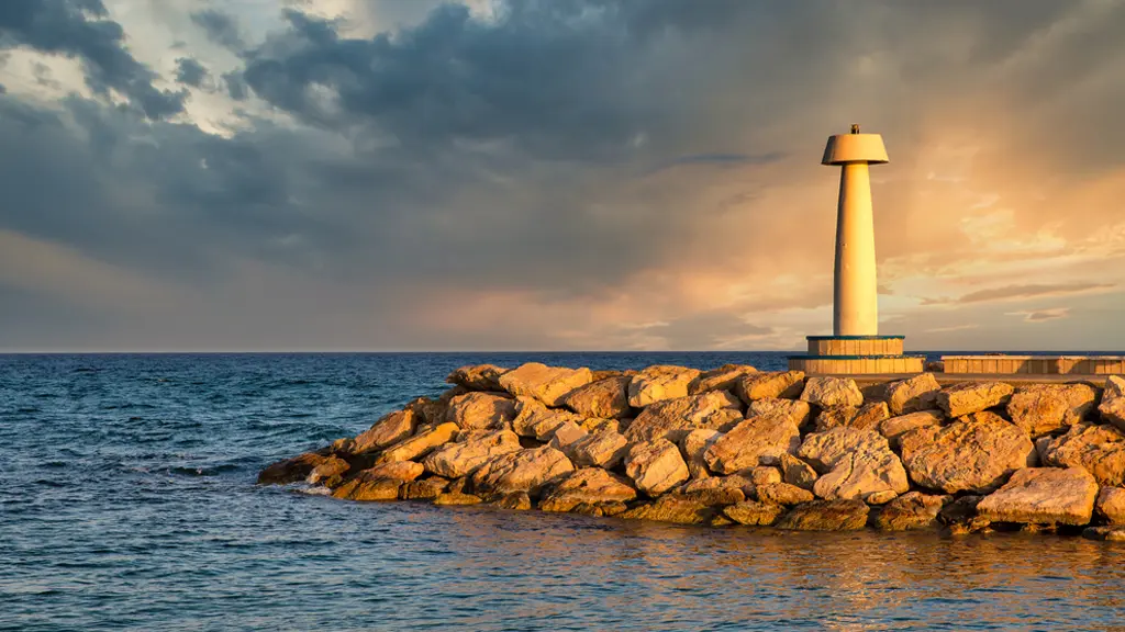 Ayia Napa Lighthouse fro Napa Blue Catamaran